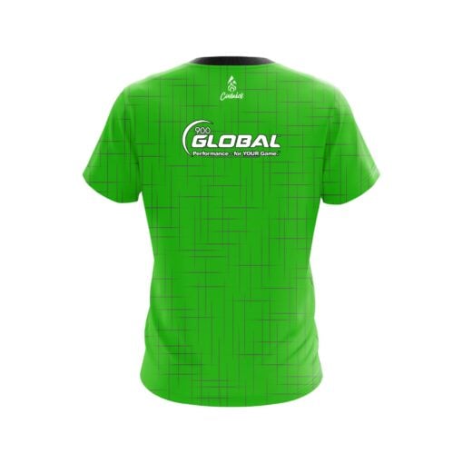900 Global Rising Green CoolWick Bowling Jersey - Image 2