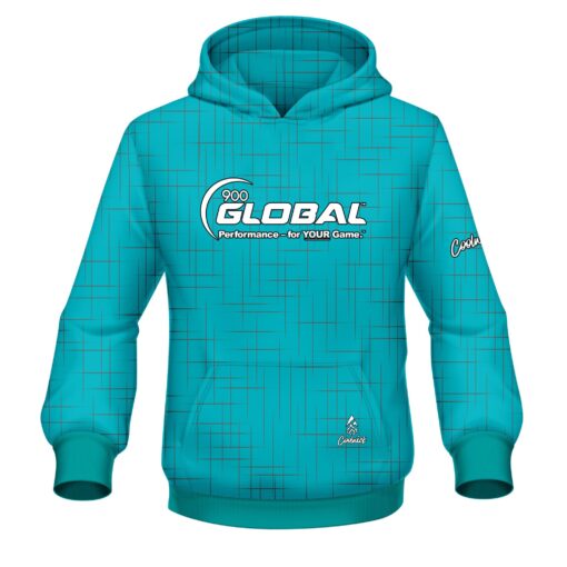900 Global Rising Teal CoolWick Bowling Jersey - Image 3