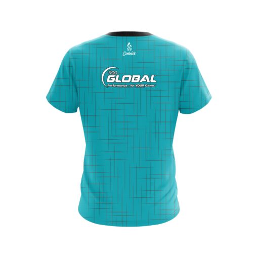 900 Global Rising Teal CoolWick Bowling Jersey - Image 2