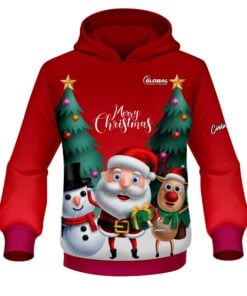 900 Global Full Christmas CoolWick Bowling Hoodie