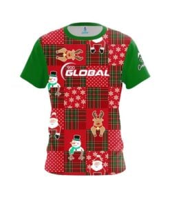 900 Global Ugly Sweater Christmas Quilt Holiday Time Coolwick Bowling Jersey