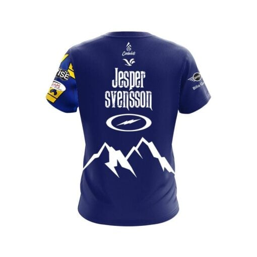 Jesper Svensson Blue ICE Replica CoolWick Bowling Jersey - Image 2