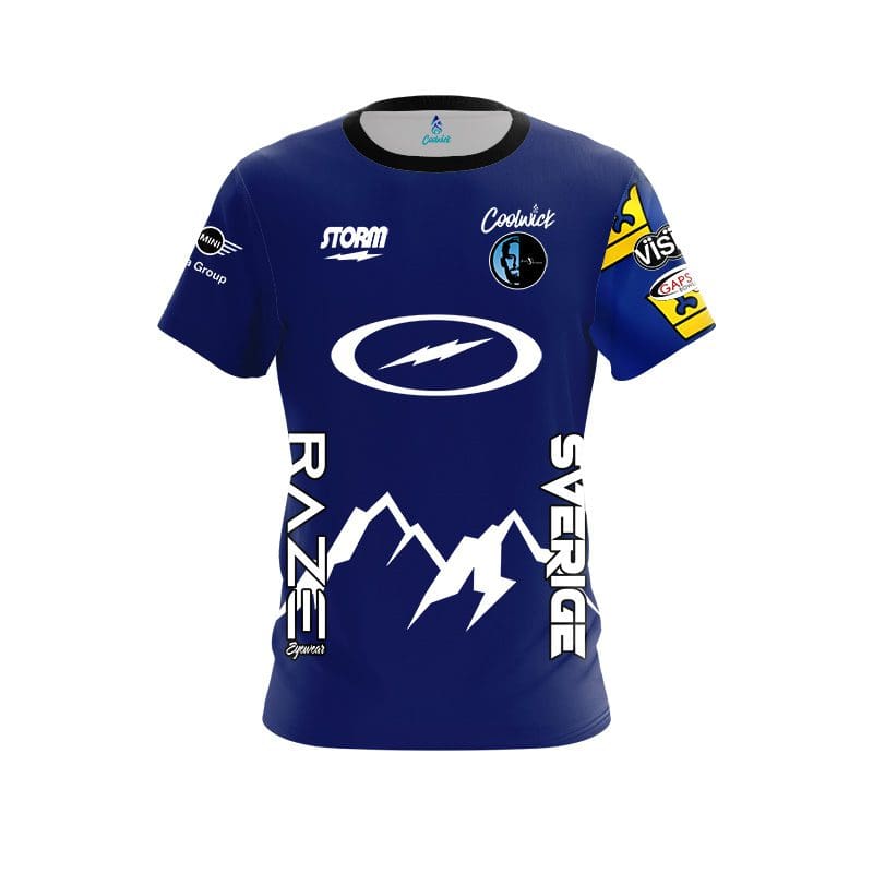 Jesper Svensson Blue ICE Replica CoolWick Bowling Jersey