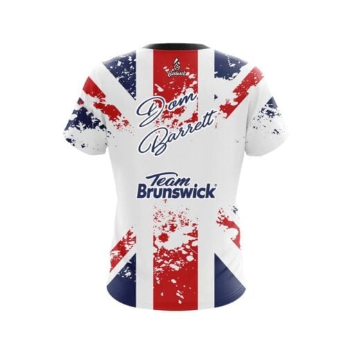 Brunswick Dom Barrett British Flag CoolWick Bowling Jersey - Image 2
