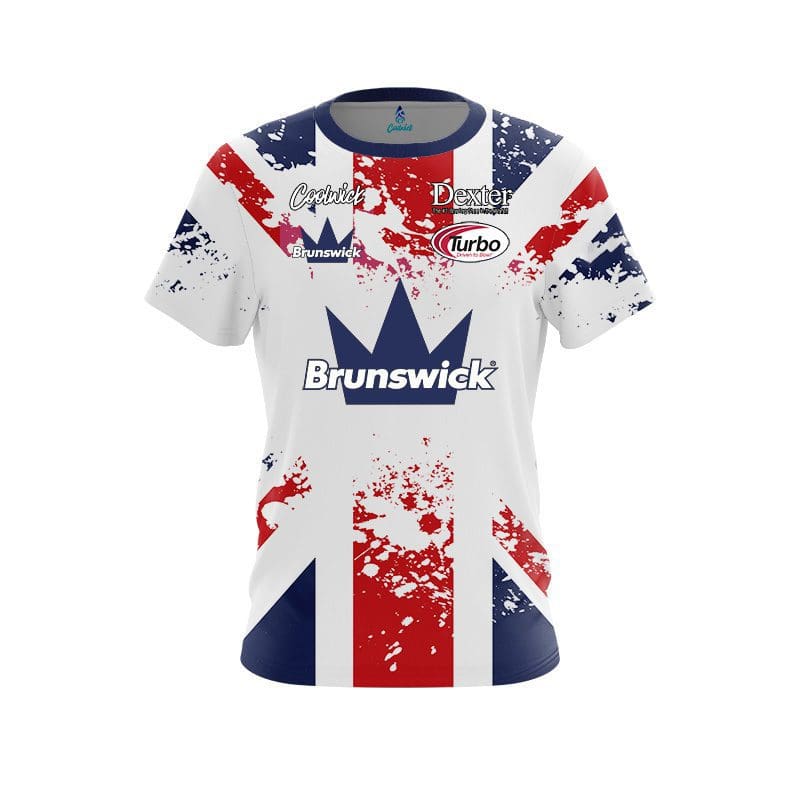Brunswick Dom Barrett British Flag CoolWick Bowling Jersey