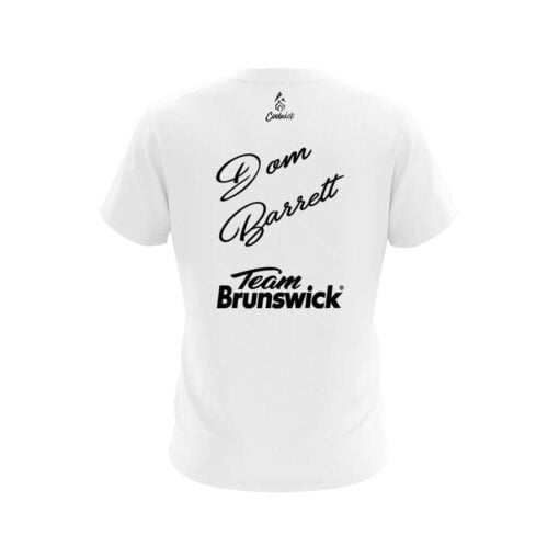 Brunswick Dom Barrett White Black Union Jack CoolWick Bowling Jersey - Image 2