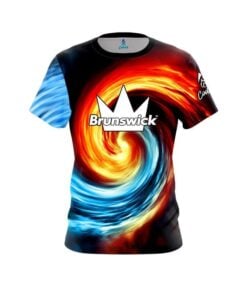 Brunswick Fire and Ice Vortex CoolWick Bowling Jersey