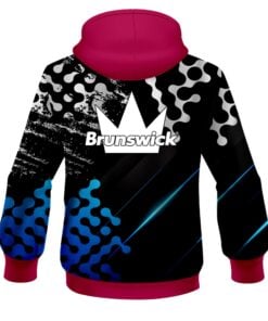 Alternative view of Brunswick Level Up Blue CoolWick Bowling Hoodie