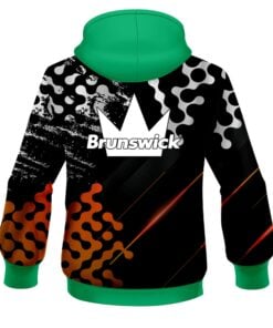 Alternative view of Brunswick Level Up Orange CoolWick Bowling Hoodie