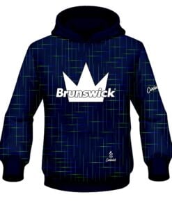 Brunswick Rising Navy Blue CoolWick Bowling Hoodie