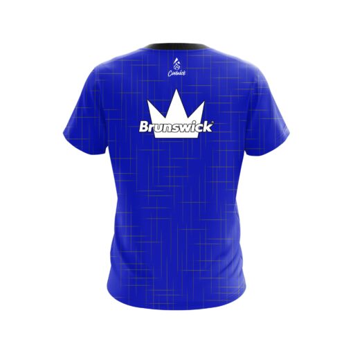 Brunswick Rising Blue CoolWick Bowling Jersey - Image 2