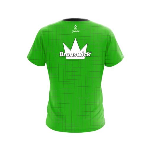 Brunswick Rising Green CoolWick Bowling Jersey - Image 2