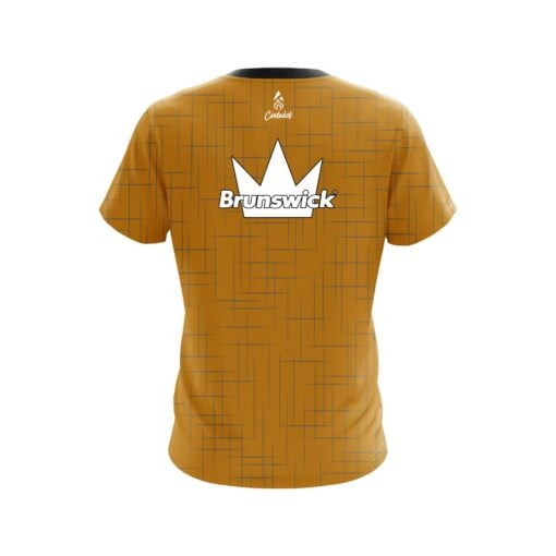 Brunswick Rising Orange CoolWick Bowling Jersey - Image 2