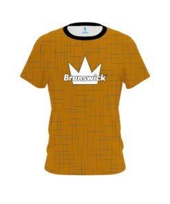 Brunswick Rising Orange CoolWick Bowling Jersey