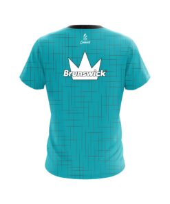 Alternative view of Brunswick Rising Teal CoolWick Bowling Jersey