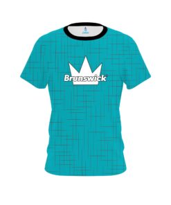 Brunswick Rising Teal CoolWick Bowling Jersey