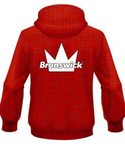 Alternative view of Brunswick Rising Red CoolWick Bowling Hoodie