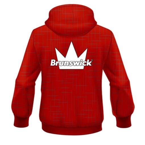 Brunswick Rising Red CoolWick Bowling Hoodie - Image 2