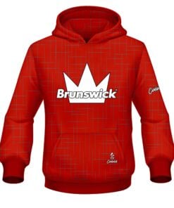 Brunswick Rising Red CoolWick Bowling Hoodie