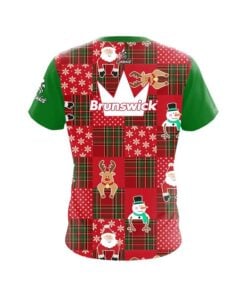Alternative view of Brunswick Ugly Sweater Christmas Quilt Holiday Time Coolwick Bowling Jersey