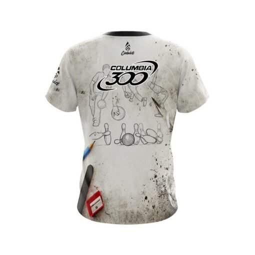 Columbia 300 Drawing Board CoolWick Bowling Jersey - Image 2