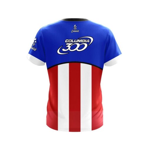 Columbia 300 Super Hero 8 CoolWick Bowling Jersey - Image 2