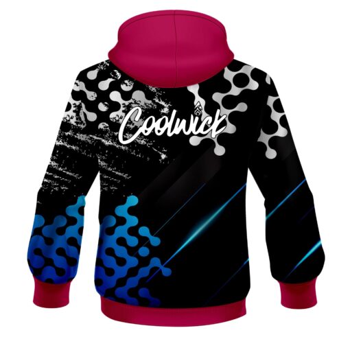 Signature Coolwick Level Up Blue Bowling Hoodie - Image 2