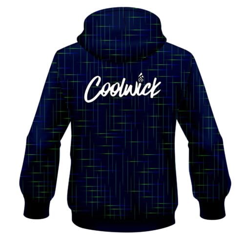Signature Coolwick Rising Navy Blue Bowling Hoodie - Image 2