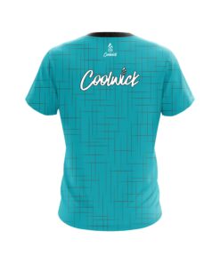 Alternative view of Signature Coolwick Rising Teal Bowling Jersey