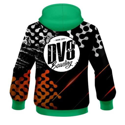DV8 Level Up Orange CoolWick Bowling Hoodie - Image 2
