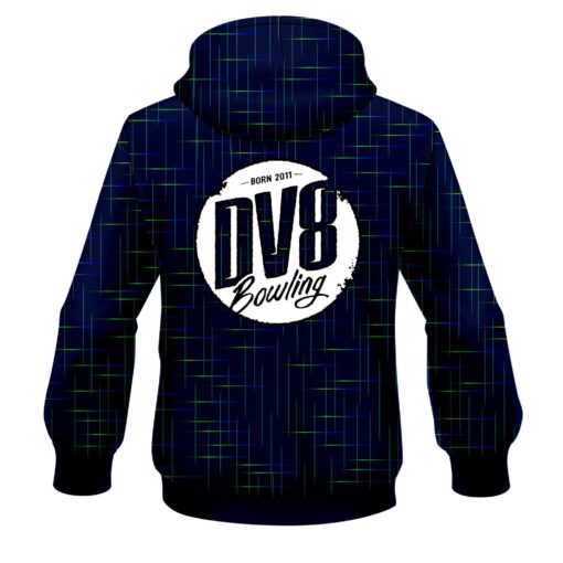 DV8 Rising Navy Blue CoolWick Bowling Hoodie - Image 2