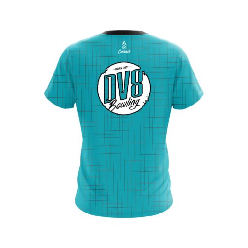 DV8 Rising Teal CoolWick Bowling Jersey - Image 2