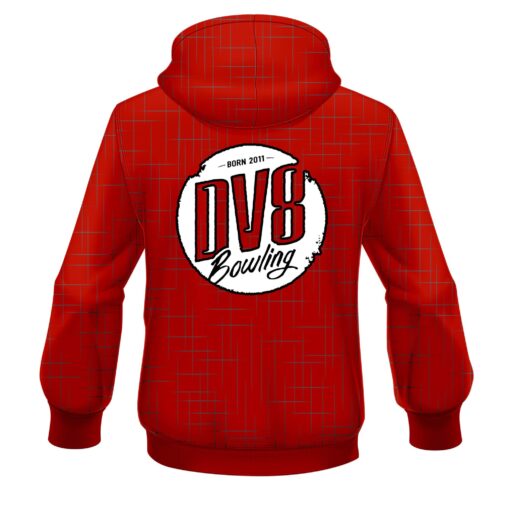 DV8 Rising Red CoolWick Bowling Hoodie - Image 2