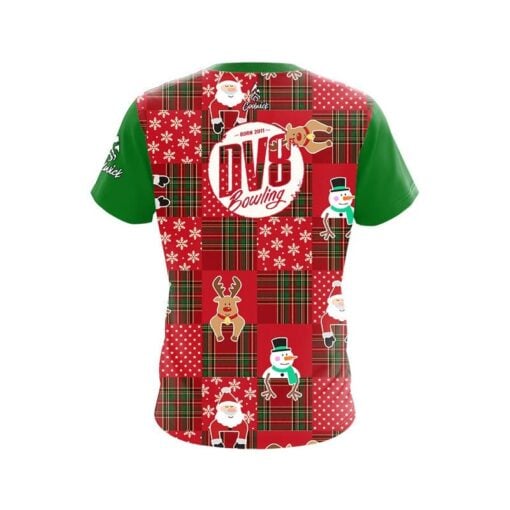 DV8 Ugly Sweater Christmas Quilt Holiday Time Bowling Jersey - Image 2