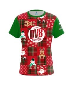 DV8 Ugly Sweater Christmas Quilt Holiday Time Bowling Jersey