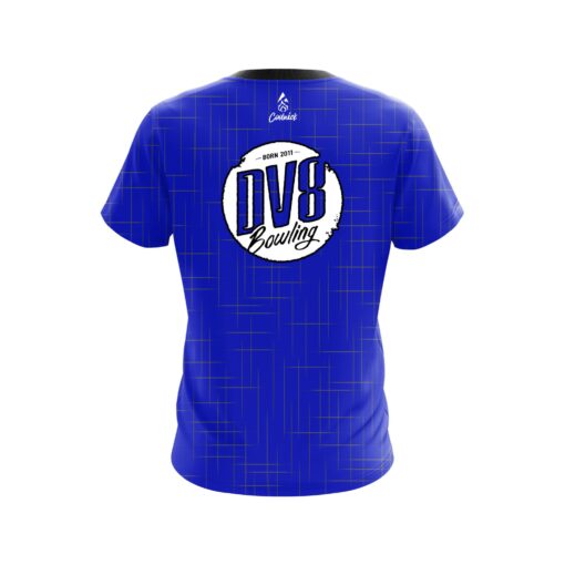 DV8 Rising Blue CoolWick Bowling Jersey - Image 2