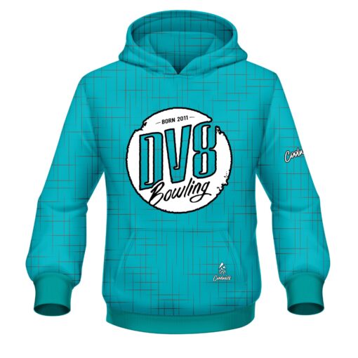 DV8 Rising Teal CoolWick Bowling Jersey - Image 3