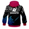 Ebonite Level Up Blue CoolWick Bowling Hoodie - Image 2