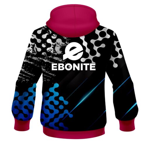 Ebonite Level Up Blue CoolWick Bowling Hoodie - Image 2