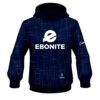 Ebonite Rising Navy Blue CoolWick Bowling Hoodie
