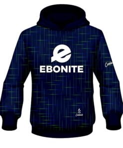 Ebonite Rising Navy Blue CoolWick Bowling Hoodie