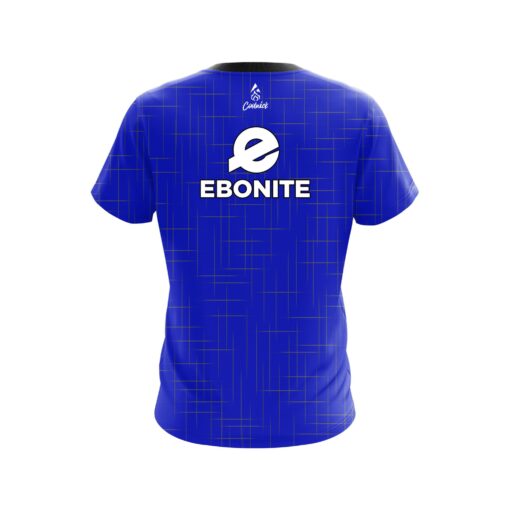 Ebonite Rising Blue CoolWick Bowling Jersey - Image 2