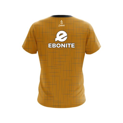 Ebonite Rising Orange CoolWick Bowling Jersey - Image 2