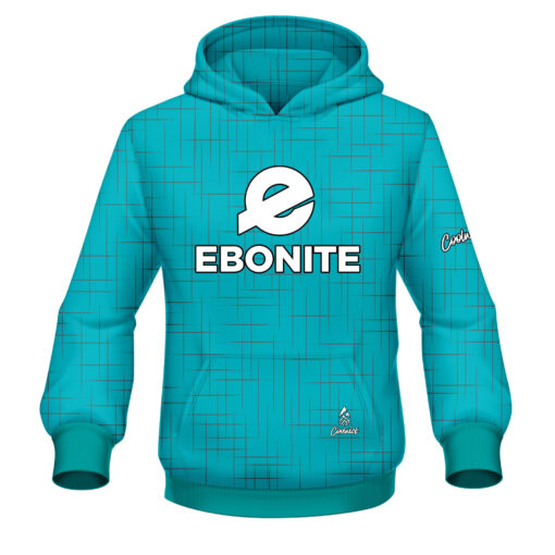 Ebonite Rising Teal CoolWick Bowling Jersey - Image 3