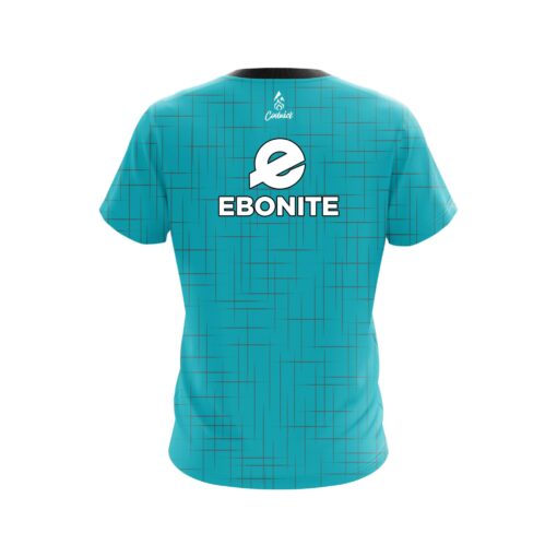 Ebonite Rising Teal CoolWick Bowling Jersey - Image 2