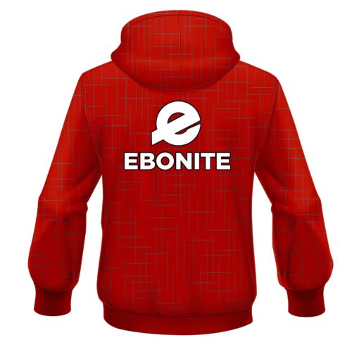 Ebonite Rising Red CoolWick Bowling Hoodie - Image 2
