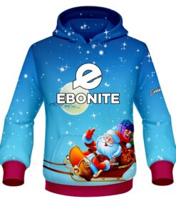 Ebonite Santa Merry Christmas CoolWick Bowling Hoodie