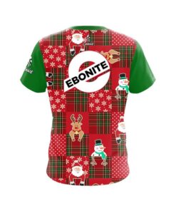 Alternative view of Ebonite Ugly Sweater Christmas Quilt Holiday Time Bowling Jersey