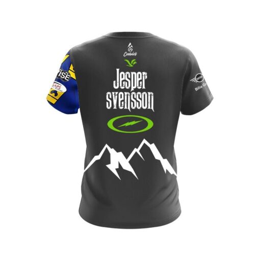 Storm Jesper Svensson Grey Lime ICE Replica CoolWick Bowling Jersey - Image 2
