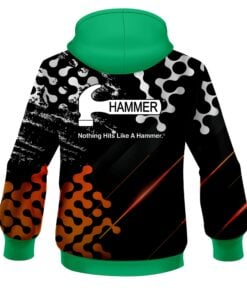 Alternative view of Hammer Level Up Orange CoolWick Bowling Hoodie
